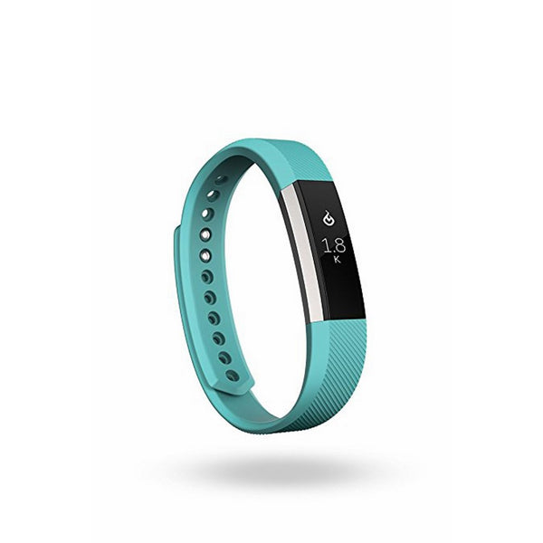 Fitbit Alta Fitness Tracker, Silver/Teal, Large