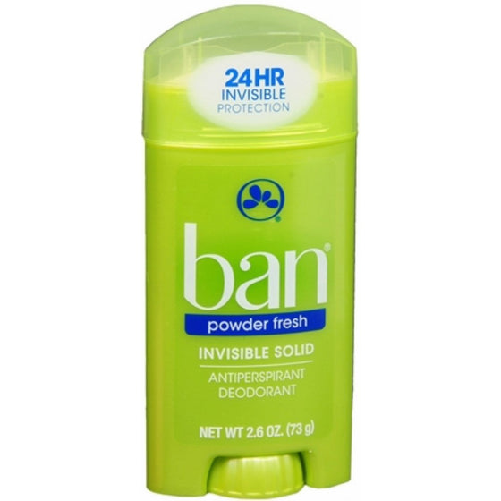 Ban Inv Sld Pwdr Frsh Size 2.6z Ban Ban Powder Fresh Invisible Solid Deodorant