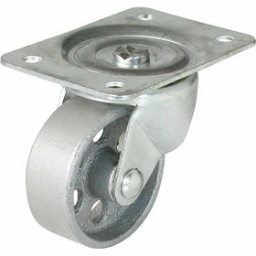 Shepherd Hardware 9782 4-Inch Cast Iron Swivel Plate Caster, 500-lb Load Capacity