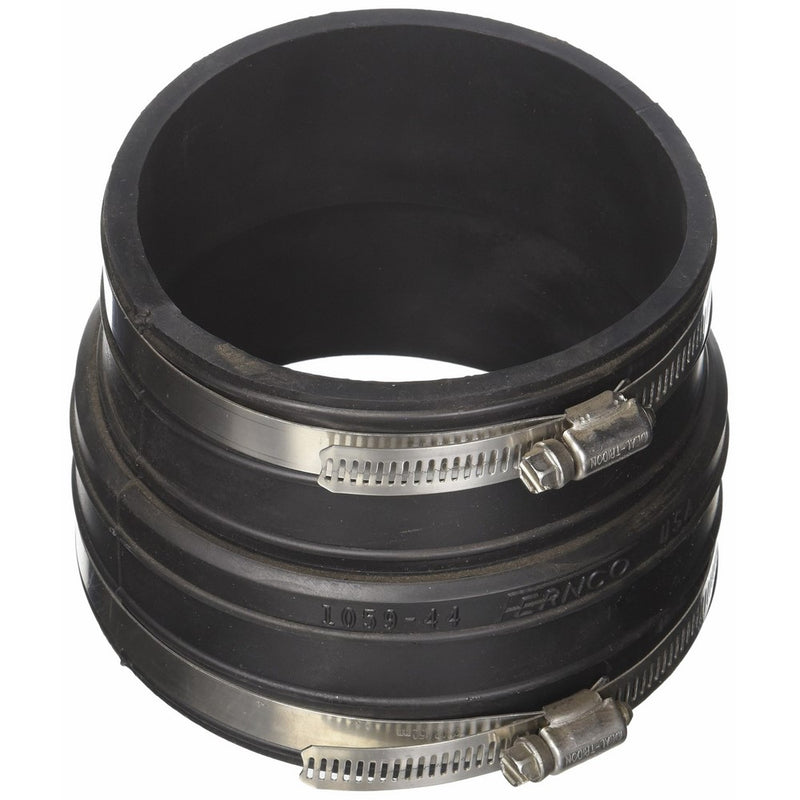 Fernco P1059-44 4-Inch by 4-Inch Rubber Flexible Coupling Repair Fitting