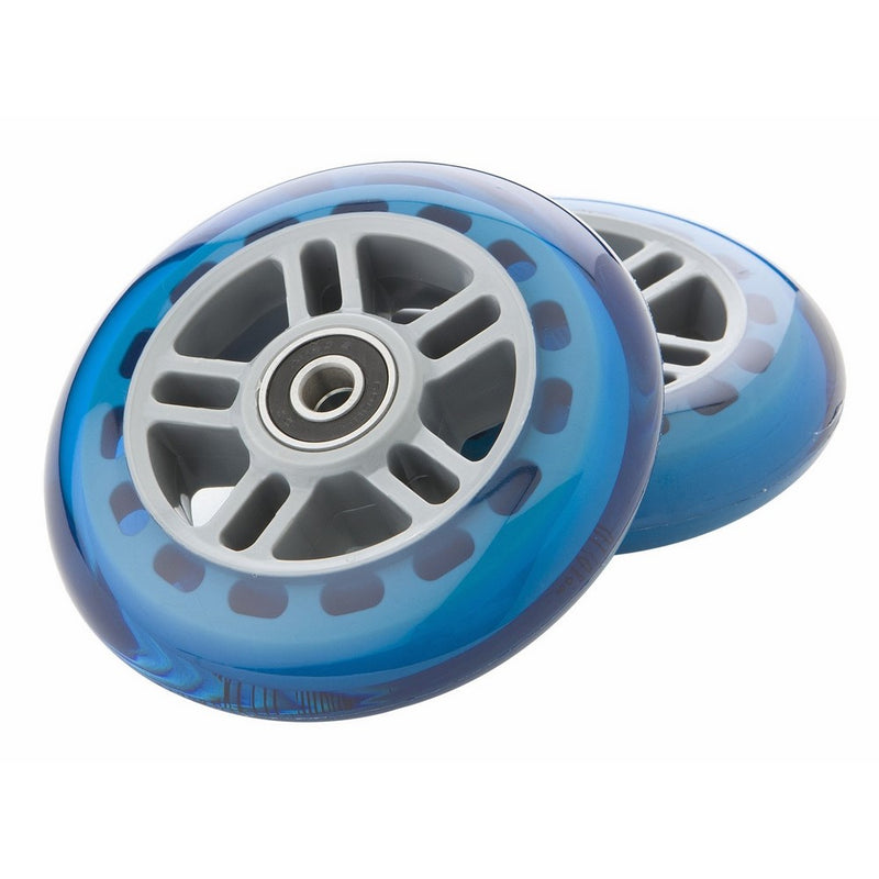 Razor Scooter Replacement Wheels Set with Bearings - Blue