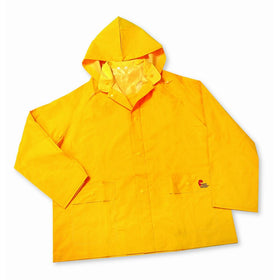 MidWest 3001-L-00 PVC Jacket with Detachable Hood, Safety Yellow, Large
