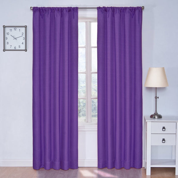 Eclipse 10707042X063PUR Kendall 42-Inch by 63-Inch Thermaback Blackout Single Panel, Purple