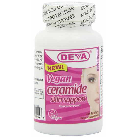 Deva Nutrition Deva Vegan Ceramide Skin Support, 60 Count