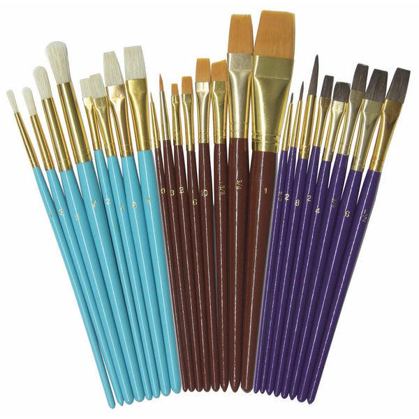 Creativity Street Deluxe Brush Assortment, 24 Pack (AC5134)