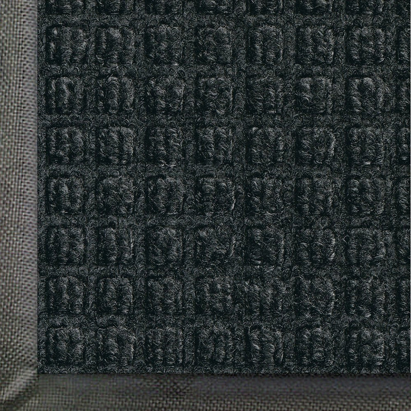 Andersen 200 WaterHog Classic Polypropylene Fiber Entrance Indoor/Outdoor Floor Mat, SBR Rubber Backing, 6' Length x 4' Width, 3/8" Thick, Charcoal