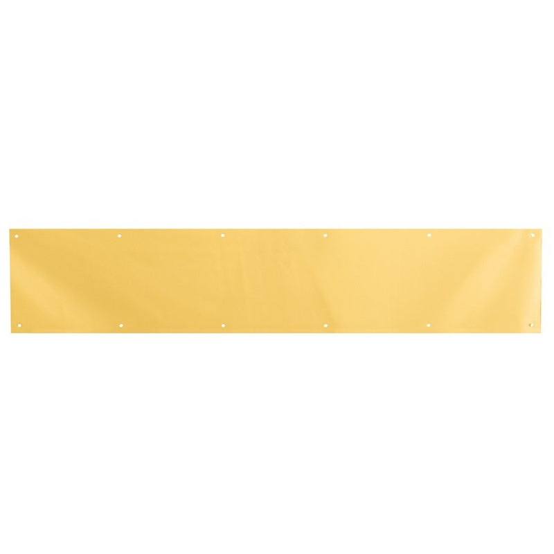 Prime-Line Products J 4703 Door Kick Plate, 6-Inch x 34-Inch, Brite Brass on Aluminum