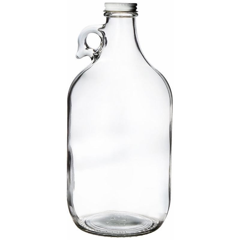 Kombucha Brooklyn 13-DXKS-HM6G Growler, clear glass half-gallon (64oz) with lid