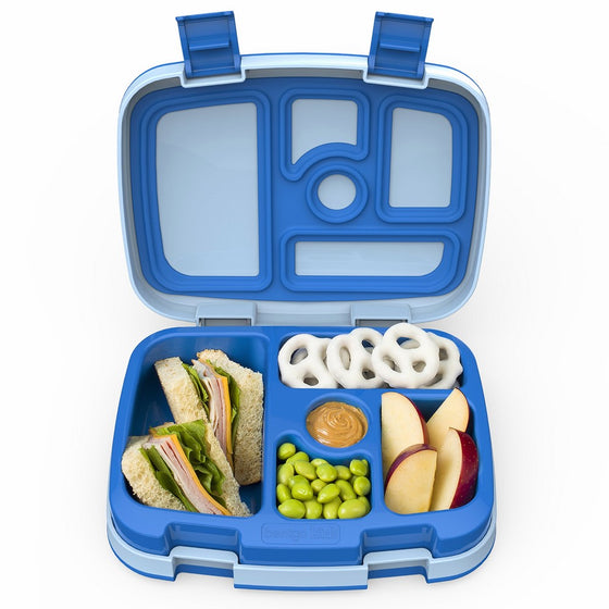 Bentgo Kids Childrens Lunch Box - Bento-styled Lunch Solution Offers Durable, Leak-proof, On-the-go Meal and Snack Packing (Blue)