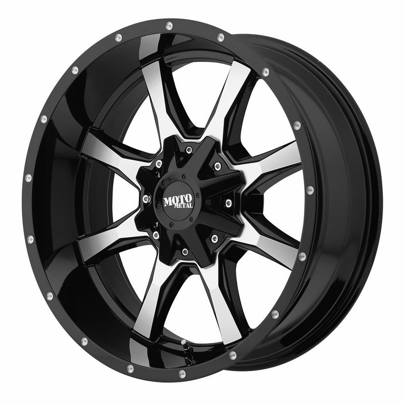 Moto Metal MO970 Gloss Black with Machined Face (16x8/6x135,139.7mm, 00mm offset)