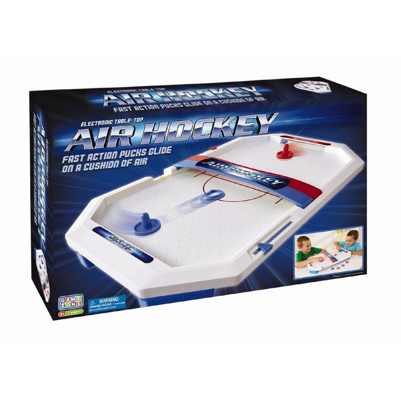 International Playthings Game Zone -Electronic Table-Top Air Hockey - Fast-Paced Sports Fun in an Easily Portable Battery-Operated Rink for Ages 5 and Up