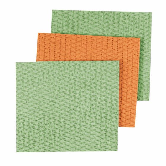 Casabella Sponge Cloths, 3-Pack, Assorted Colors