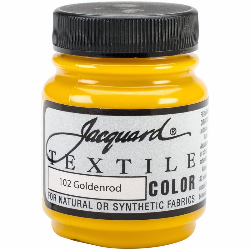 Jacquard Products TEXTILE-1102 Jacquard Textile Color Fabric Paint, 2.25-Ounce, Goldenrod