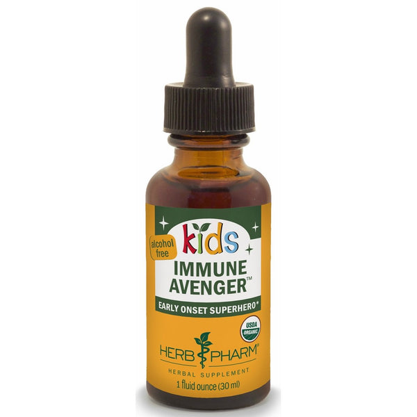 Herb Pharm Kids Certified-Organic Alcohol-Free Immune Avenger Herbal Formula, 1 Ounce