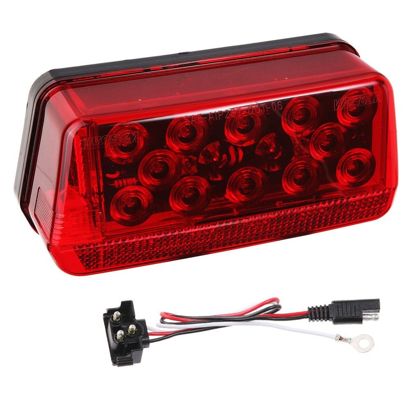 Wesbar 281595 Waterproof LED Wrap-Around Tail Light, Over 80" Wide Trailer, Left/Roadside
