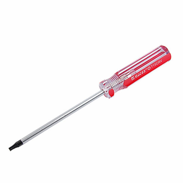 uxcell Red Clear Plastic Handle T15 Security Torx Screwdriver