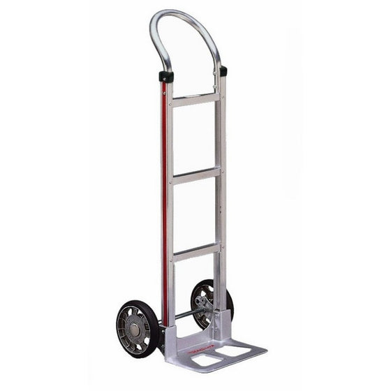 Magliner HMK111AA1 Aluminum Hand Truck, Horizontal Loop Handle, 14" x 7-1/2" Aluminum Diecast Nose Plate, 500 lb Capacity