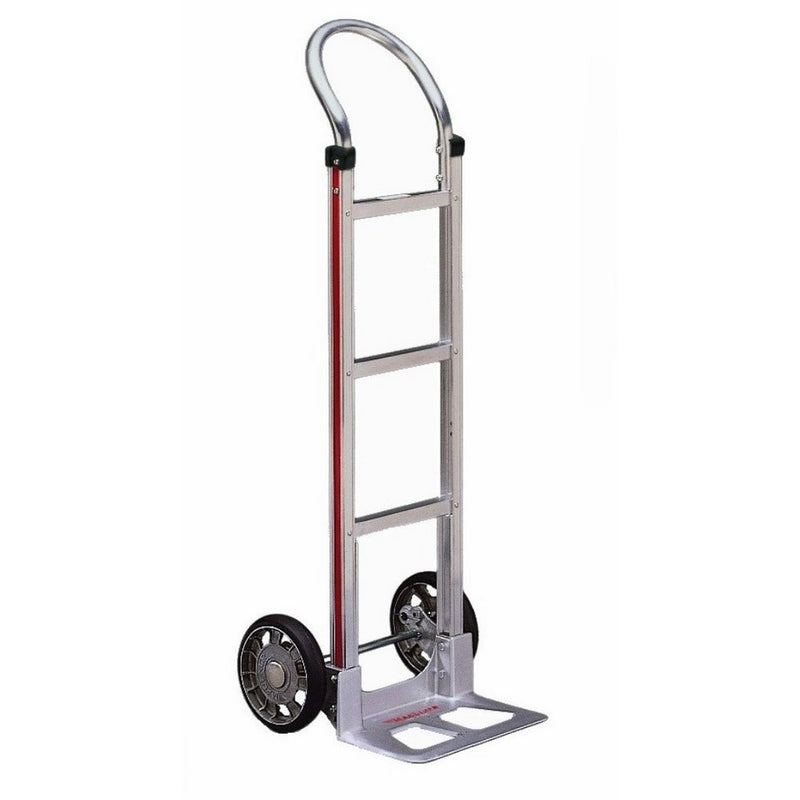 Magliner HMK111AA1 Aluminum Hand Truck, Horizontal Loop Handle, 14" x 7-1/2" Aluminum Diecast Nose Plate, 500 lb Capacity