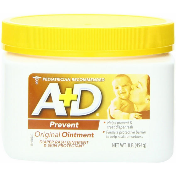 A&D Original Diaper Rash and All-Purpose Skincare Formula Ointment 1 LB