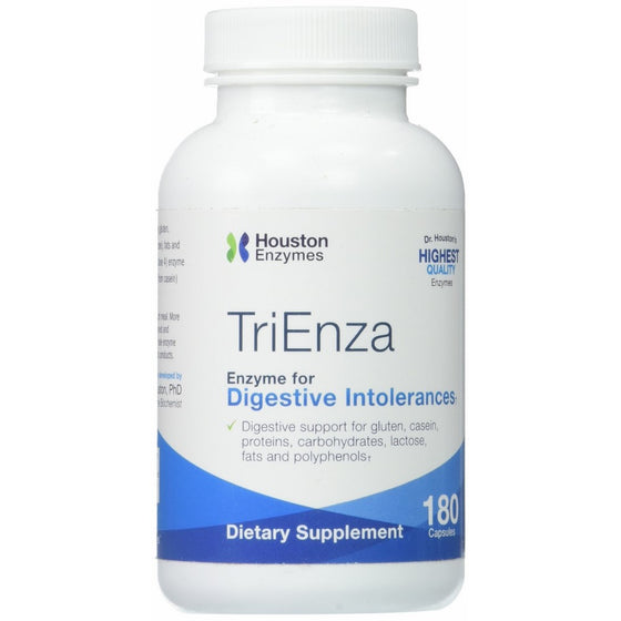 Houston Enzymes, TriEnza with DPP IV Activity, 180 Capsules