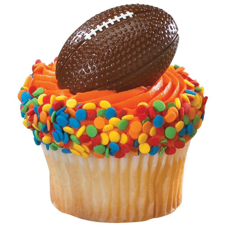 DecoPac 2D Football Cupcake Rings (12 Count)