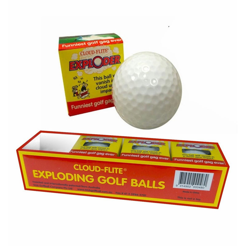 JP Lann Golf Cloud Flite Exploder Golf Ball (4-Pack), White, Standard Size