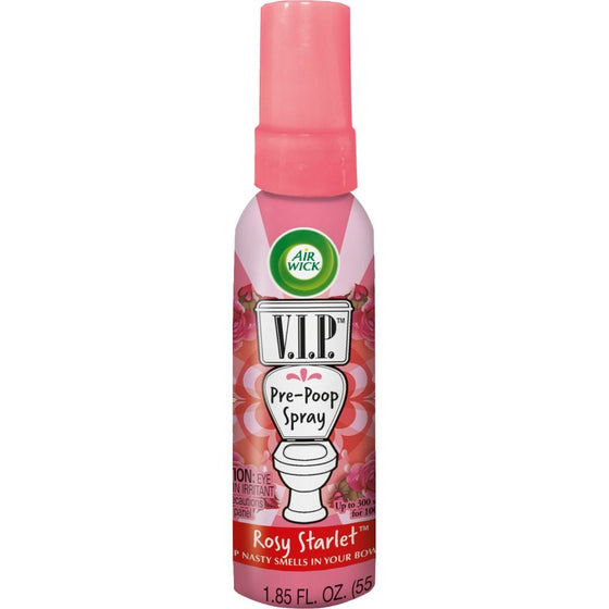 Air Wick V.I.P. Pre-Poop Spray, Rosy Starlet, 1.85oz