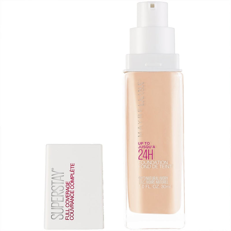 Maybelline SuperStay Full Coverage Foundation, Natural Ivory, 1 fl. oz.