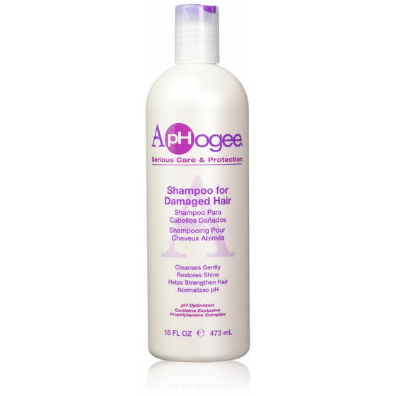 Aphogee Shampoo for Damaged Hair, 16 Ounce