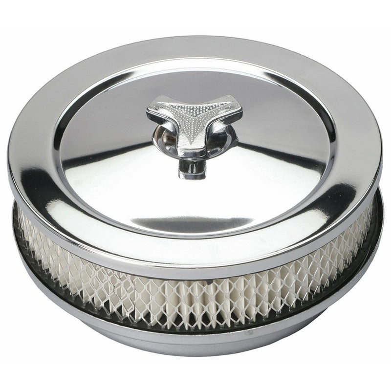 Trans-Dapt 2292 Chrome 6 3/8" Muscle Car Style Air Cleaner Set