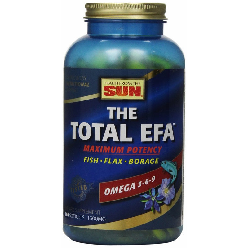 Health From The Sun, The Total EFA Maximum Omega 3-6-9, 180-Count