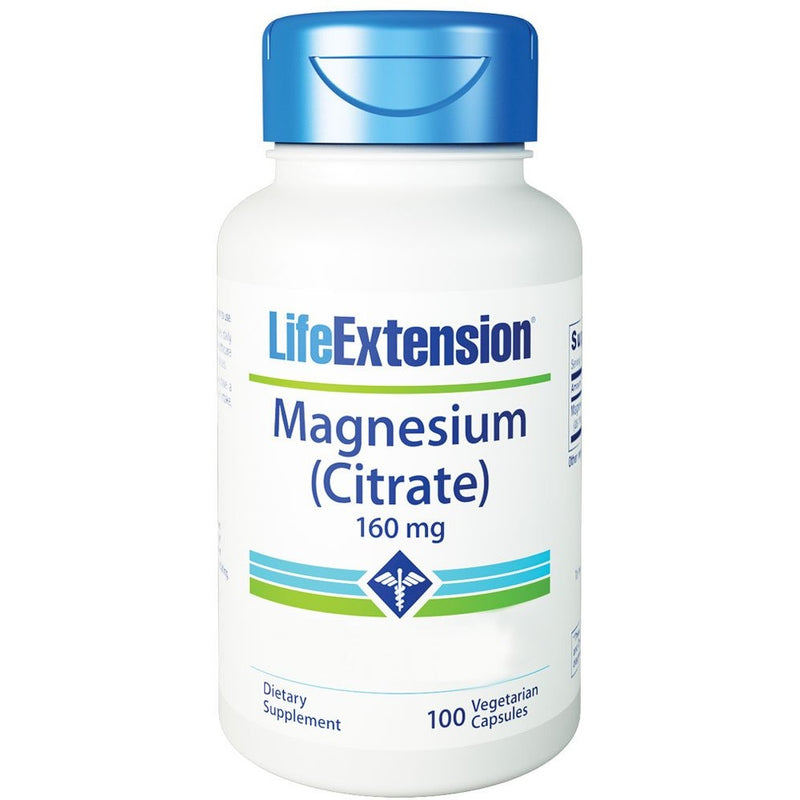Life Extension Magnesium (Citrate) 160 mg, 100 Vegetarian Capsules