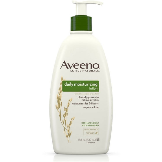 Aveeno Daily Moisturizing Lotion 18 oz (Pack of 2)