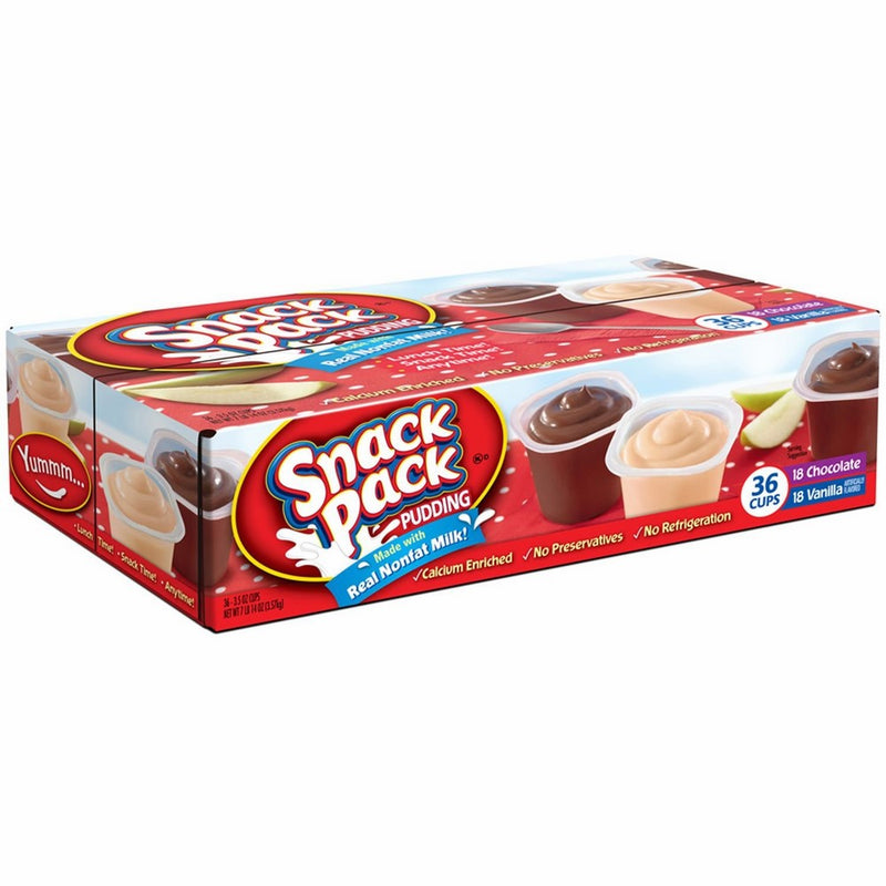 Hunt's Snack Pack Pudding Variety - 36/3.25 oz.