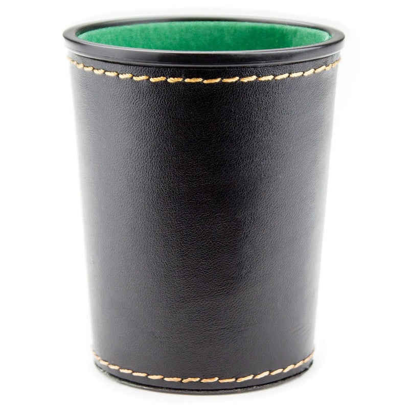 Felt-Lined Synthetic Leather Dice Cup by Brybelly