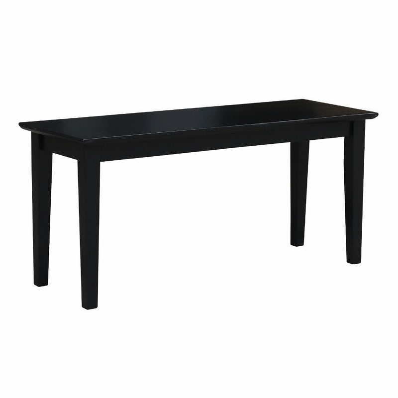 International Concepts BE46-39 Shaker Styled Bench RTA, Black