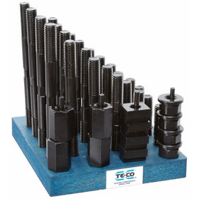 Te-Co 20608 38 Piece T-Nut and Stud Kit, 5/8"-11 Stud x 11/16" Table T-Slot