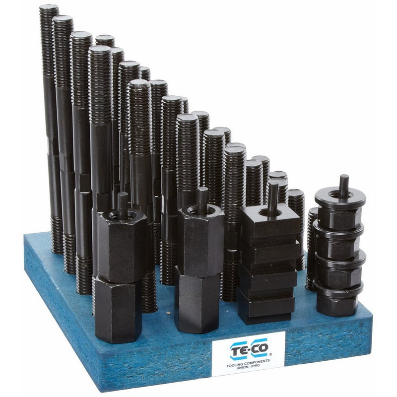 Te-Co 20608 38 Piece T-Nut and Stud Kit, 5/8"-11 Stud x 11/16" Table T-Slot