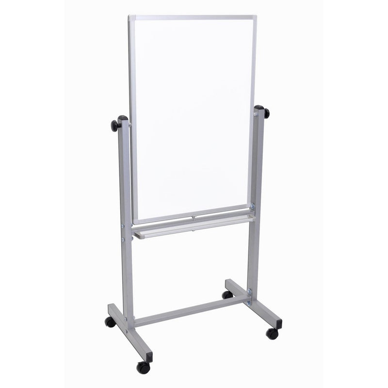 Luxor 24" W x 36" H Double Sided Rolling Magnetic Whiteboard - 1 Pack