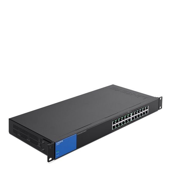 Linksys LGS124P-EU Business LGS124P 24-Port Rackmount Gigabit Ethernet PoE Unmanaged Network Switch I Metal Enclosure