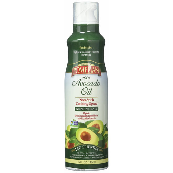 Pompeian Cooking Spray, Avocado Oil, 5 Ounce