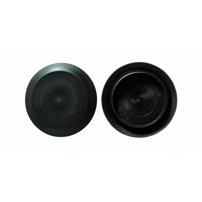 3/4" 0.75 inch Flush Mount Black Plastic Body and Sheet Metal Hole Plug Qty 25