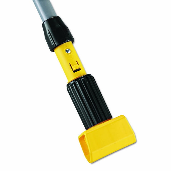 Rubbermaid Commercial RCP H236 Gripper Vinyl-Covered Aluminum Mop Handle, 1-1/8" Diameter x 60", Gray/Yellow