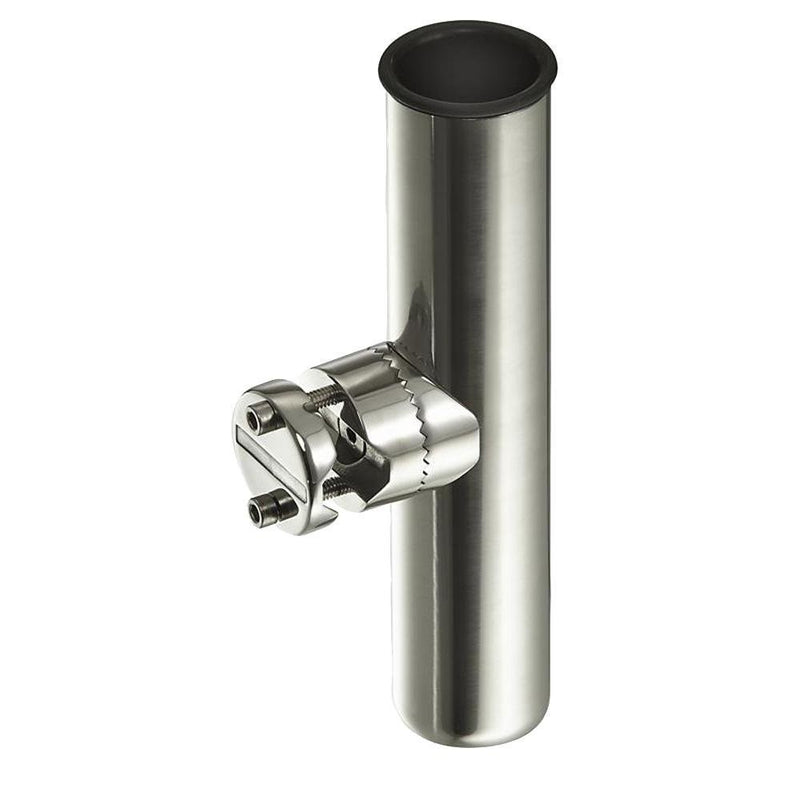 Pactrade Marine Kayak Canoe Boat Durable Solid Stainless Steel 316 Clamp-On Fishing Rod Holder for Rail 7/8'' To 1