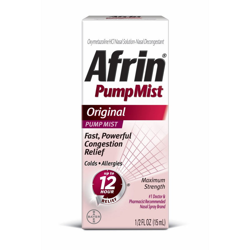 Afrin 12 Hour Pump Mist, Original, 0.5 Ounce