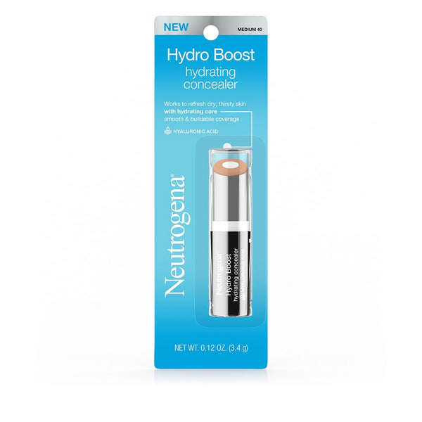 Neutrogena Hydro Boost Hydrating Concealer, 40 Medium 0.12 Oz