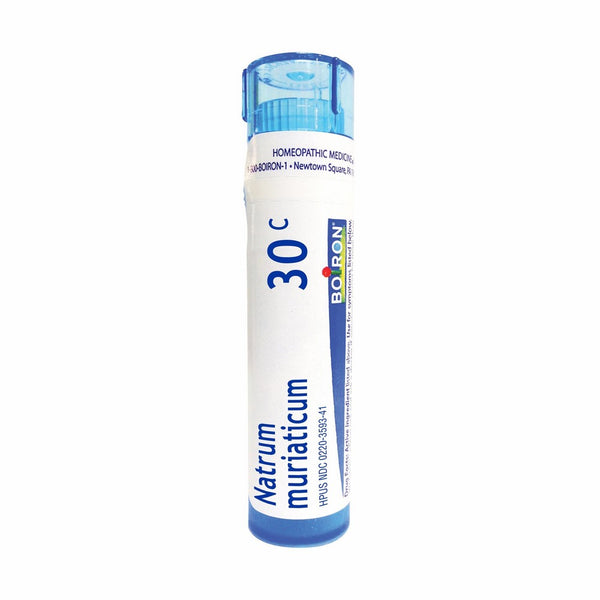 Boiron Natrum Muriaticum 30C, 80 Pellets, Homeopathic Medicine for Runny Nose