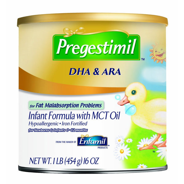 Enfamil Pregestimil Infant Formula with MCT Oil - for Fat Malabsorption Problems - Powder Can, 16 oz (Pack of 6)