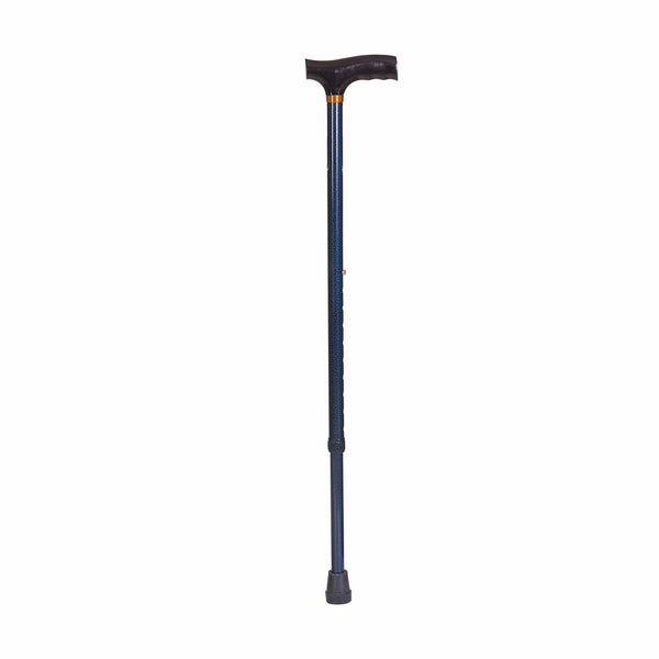 DMI Lightweight Aluminum Adjustable Walking Cane with Derby-Top Handle for Men and Women, Blue Ice