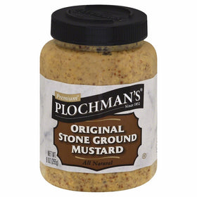 Plochman's Natural Stone Ground Mustard, 9-Ounce Jars (Pack of 12)